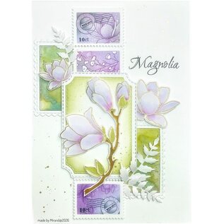 Crealies Rubber stempelvel Magnolia A6