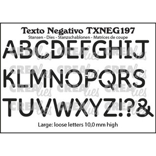 Crealies Stans Alfabet Groot no. 197