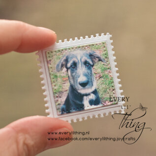 Crealies Stansset Postzegelvel 9 vierkanten