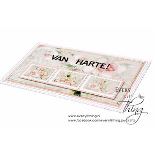 Crealies Stansmal 3 postzegels op een rij horizontaal CLXtra97