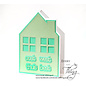 Crealies Stansset Dubbele Kaart Huis met ramen