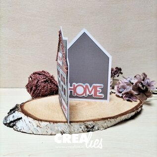 Crealies Stansset Dubbele Kaart Huis met ramen