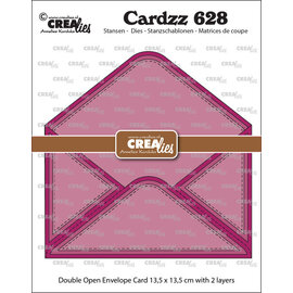 Crealies Stansset Dubbele Kaart Open Envelop