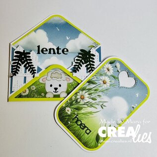 Crealies Stansset Dubbele Kaart Open Envelop