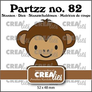 Crealies Stansset Aap