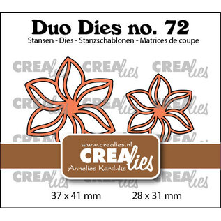 Crealies Stansset Open Bloemen no.72
