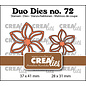 Crealies Stansset Open Bloemen no.72