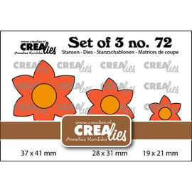 Crealies Stansset 3 bloemen