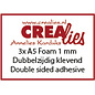 Crealies Foam sheets- A5 - Wit 1 mm (3 stuks)