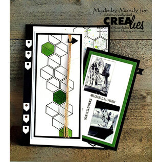 Crealies Stansset Journaling/Planner pagina + extra laag (2x stippenlijn)
