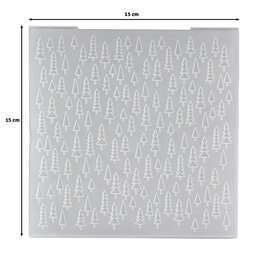 Nellie's Choice Embossing Folder Achtergrond Kerstboom
