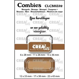 Crealies Stempel/Stans  2 teksten, 1 label & 3  labelstansen