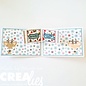 Crealies Stempel/Stans  2 teksten, 1 label & 3  labelstansen