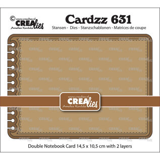 Crealies Stansset Dubbele Kaart Notebook Horizontaal no.631
