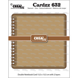 Crealies Stansset Dubbele Kaart Notebook vierkant