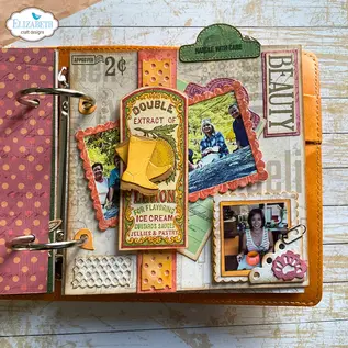 Elizabeth Craft Designs Memory Binder Square Page - Golden Honey