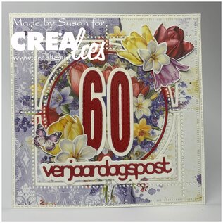 Crealies Postzegelvel Corry (vierkant met cirkel)