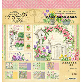 Graphic 45 Paper pad Grow with Love 8x8 Inch