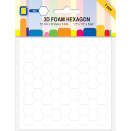 JEJE Produkt 3D Foam Hexagon 12x12x1mm