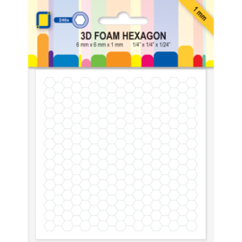 JEJE Produkt 3D Foam Hexagon 6x6x1mm