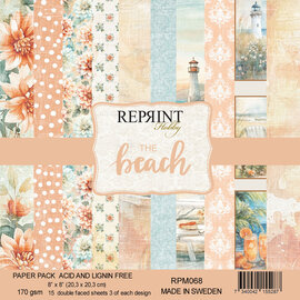 Reprint Paper Pack The Beach 8x8 inch