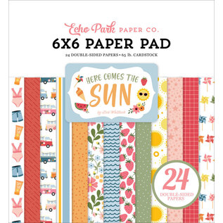 Echo Park Paper Pad Here Comes The Sun 6x6 Inch