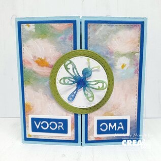 Crealies Stansset Gatefold vierkante kaart 10 x 10 cm