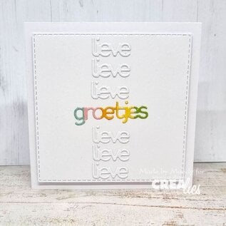 Crealies Stansset Dubbele kaart 10 x 10 cm