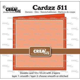 Crealies Stansset Dubbele kaart 10 x 10 cm