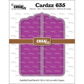 Crealies Stansset Gatefold Card Panel A