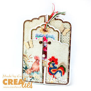 Crealies Stansset Gatefold Card Panel A