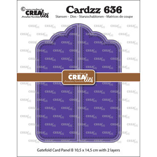 Crealies Stansset Gatefold Card Paneel B