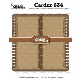 Crealies Stansset Gatefold Notebook card vierkant