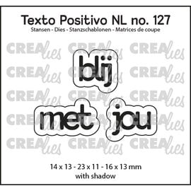 Crealies Tekst stans Bij Met Jou
