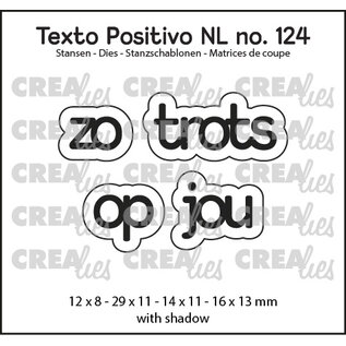 Crealies Tekst stans Zo Trots op Jou met schaduw