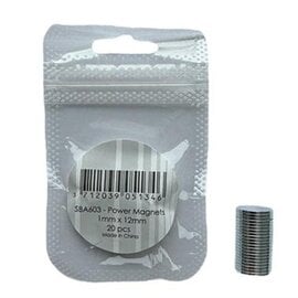 Simple and Basic Power Magnets 1mmx12mm