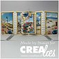 Crealies Stansset Gatefold Notebook card rechthoek