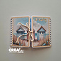 Crealies Stansset Gatefold Notebook card rechthoek