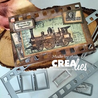 Crealies Stempel/Stans  2 teksten, 1 label & 3  labelstansen