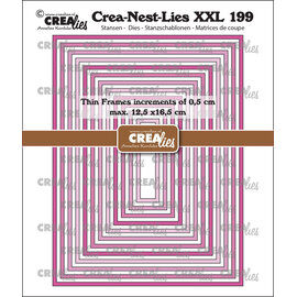 Crealies Crea Nest Lies XXL Dunne Kaders Rechthoeken glad