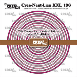 Crealies Crea Nest Lies XXL Dunne Kaders Cirkels glad