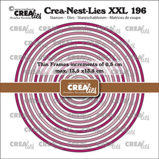 Crealies Crea Nest Lies XXL Dunne Kaders Cirkels glad