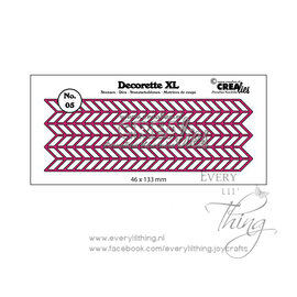 Crealies Decorette XL stans no  05 Zigzag