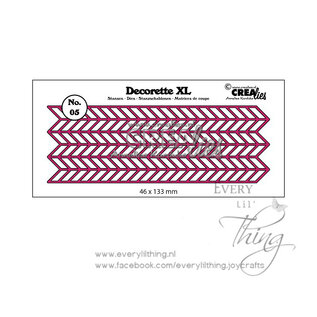 Crealies Decorette XL stans no  05 Zigzag