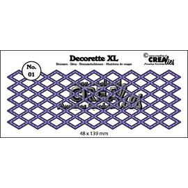Crealies Decorette XL stans no  01 Diamant met stiksteek