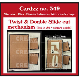Crealies Stansmal Twist & Double Slide out mechanisme