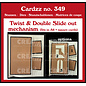 Crealies Stansmal Twist & Double Slide out mechanisme (past in A6 en vierkante kaart)