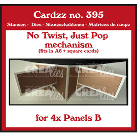 Crealies Stansmal No Twist, Just Pop mechanisme