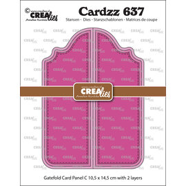 Crealies Stansset Gatefold Card Paneel C