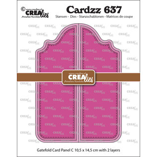 Crealies Stansset Gatefold Card Paneel C